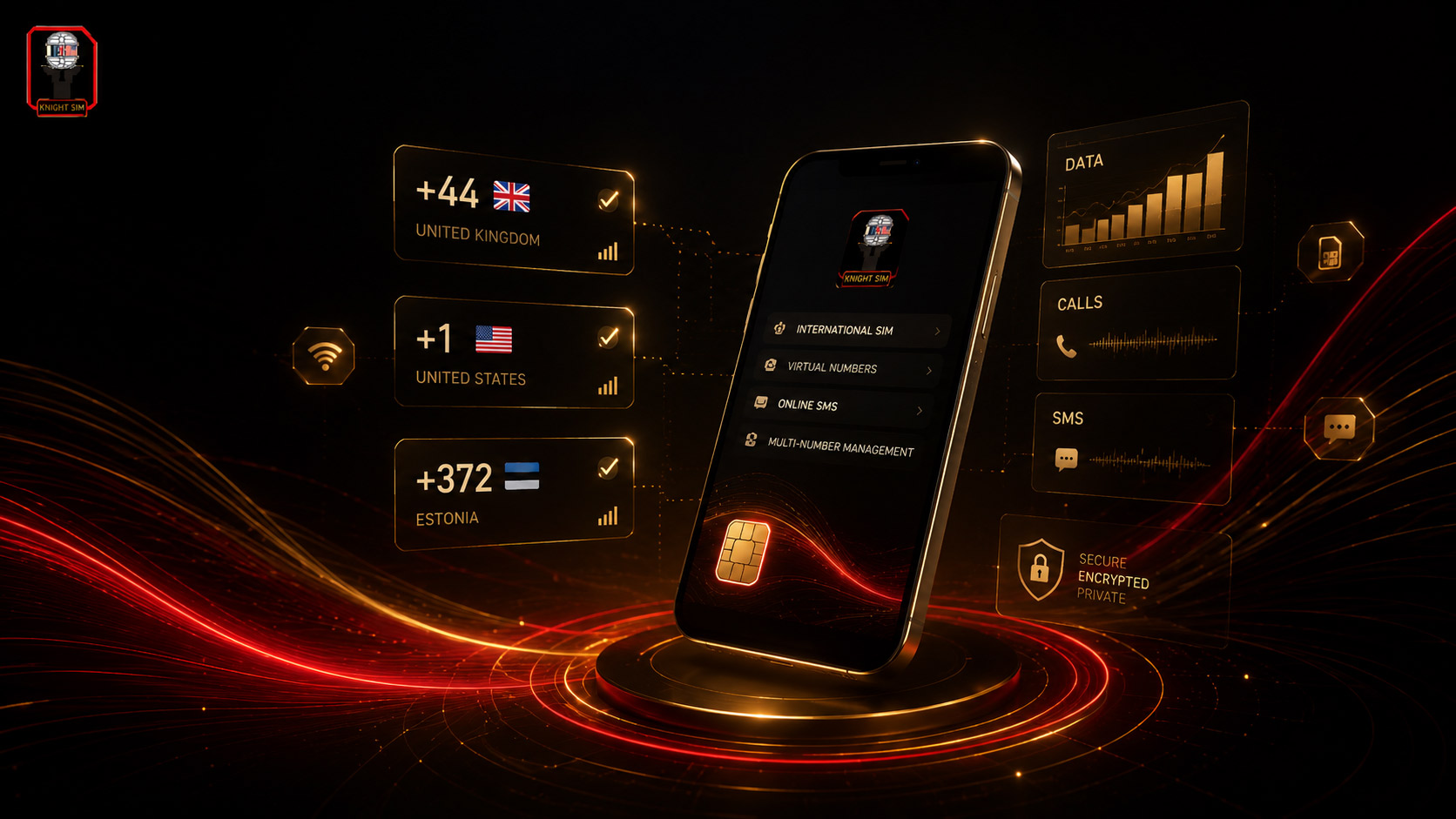 Knight SIM international SIM card, virtual numbers and global connectivity